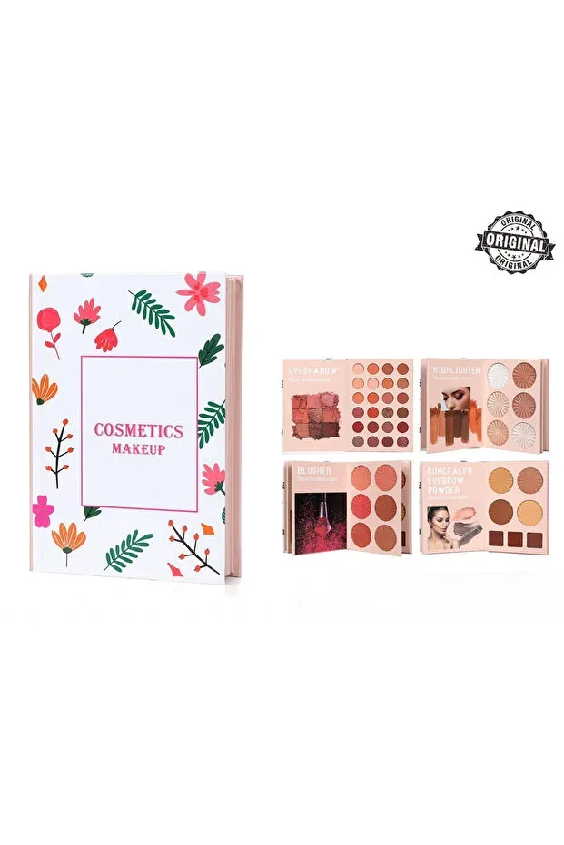 4-Tier Professional Book/Album Style Makeup Palette Set
