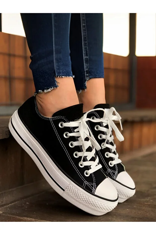 Linen Platform Sneakers