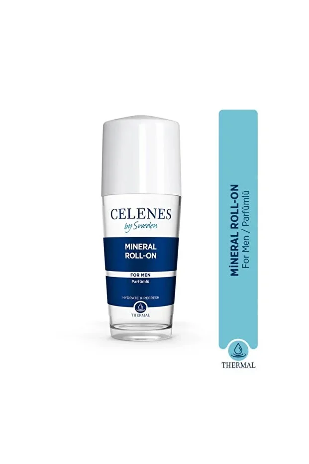 Aluminum-Free Whitening Effect Natural Thermal Roll On and Deodorant - For Men 75 ml