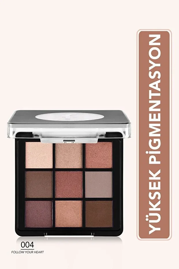 Matte & Shiny Creamy Eyeshadow Palette - Eye Shadow Palette - 004 Follow Your Heart - 8682536048460