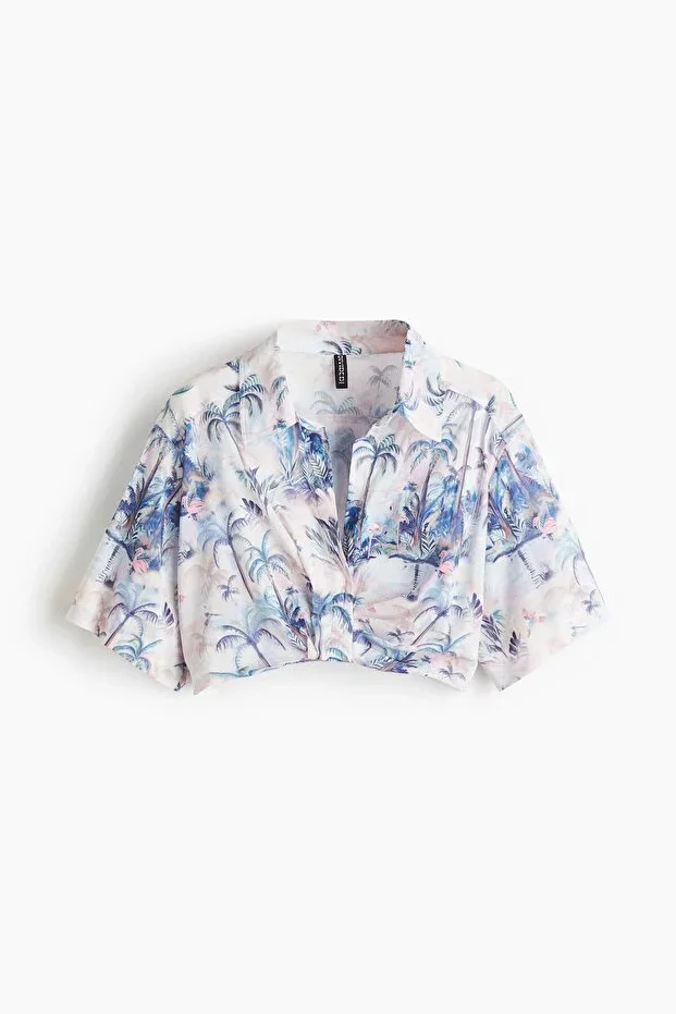 H&M Printed Short Shirt