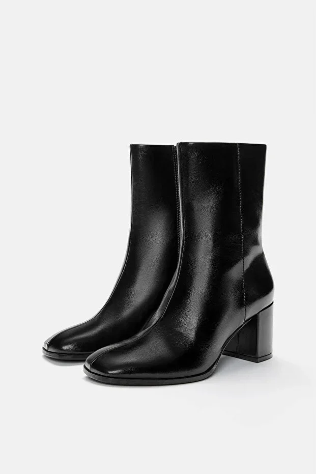 Square Toe Ankle Boots