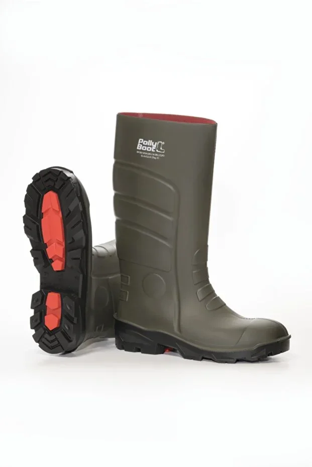 Galaxy Vega K.haki Boot S4 Pollyboot( Steel Toe )