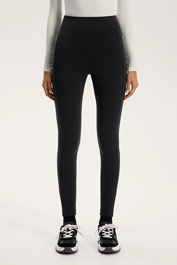 Oysho High-waisted leggings with Warm pockets at ankle height 70 cm