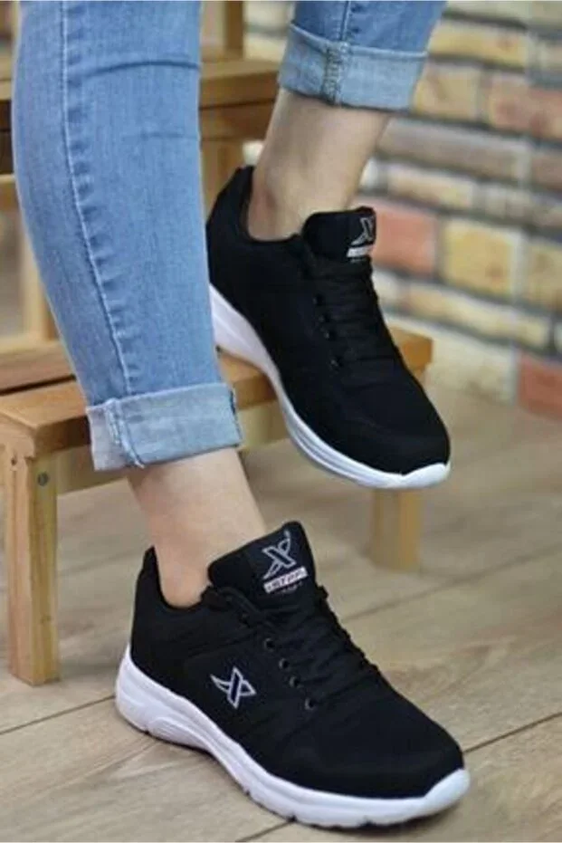 Men's and Women's Black Sports Shoes