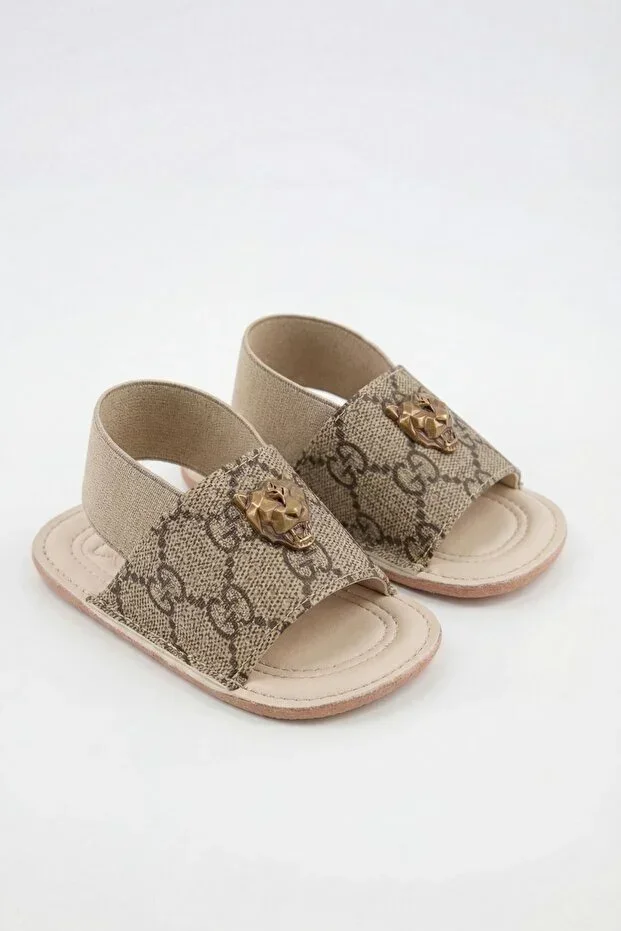 Baby Sandals, Soft Sole, Baby Slippers with Accessories, Summer Baby Shoes, 0-1 Years