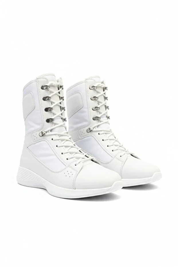 Verton Laced Daily Men's Outdoor Military Boots White