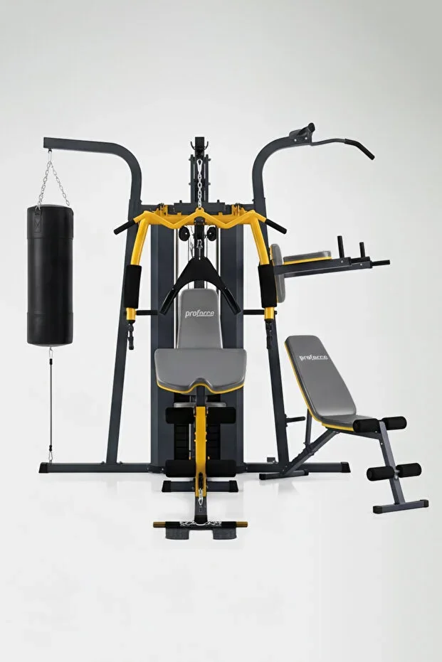 Kalifornia Multifunctional 3-Piece Weight Training and Boxing Station