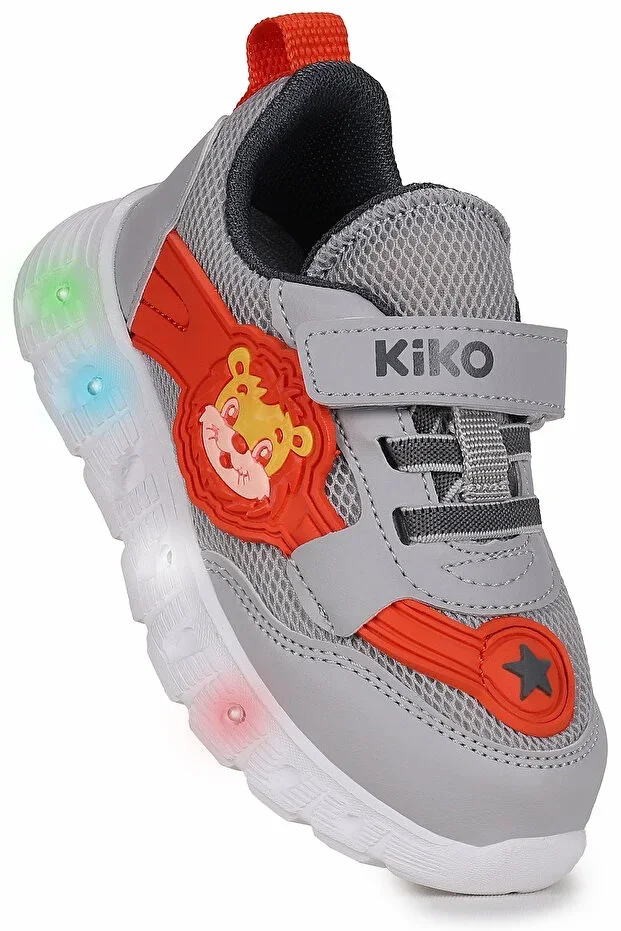 Puff Velcro Light-Up Faylon Sole Baby Boy Sneakers