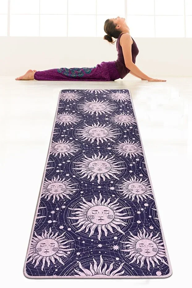 Helios 60x200 Cm Yoga Sports Fitness Pilates Mat Yoga Mat Washable Non-slip Djth