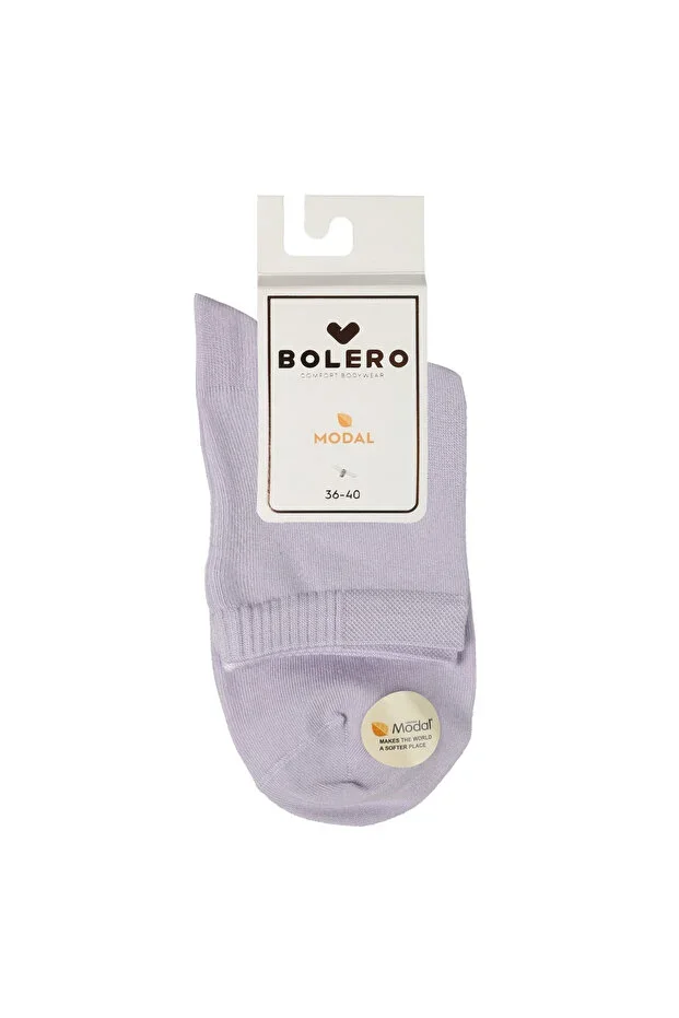 Women's Luxury Plain Modal Socks Lilac