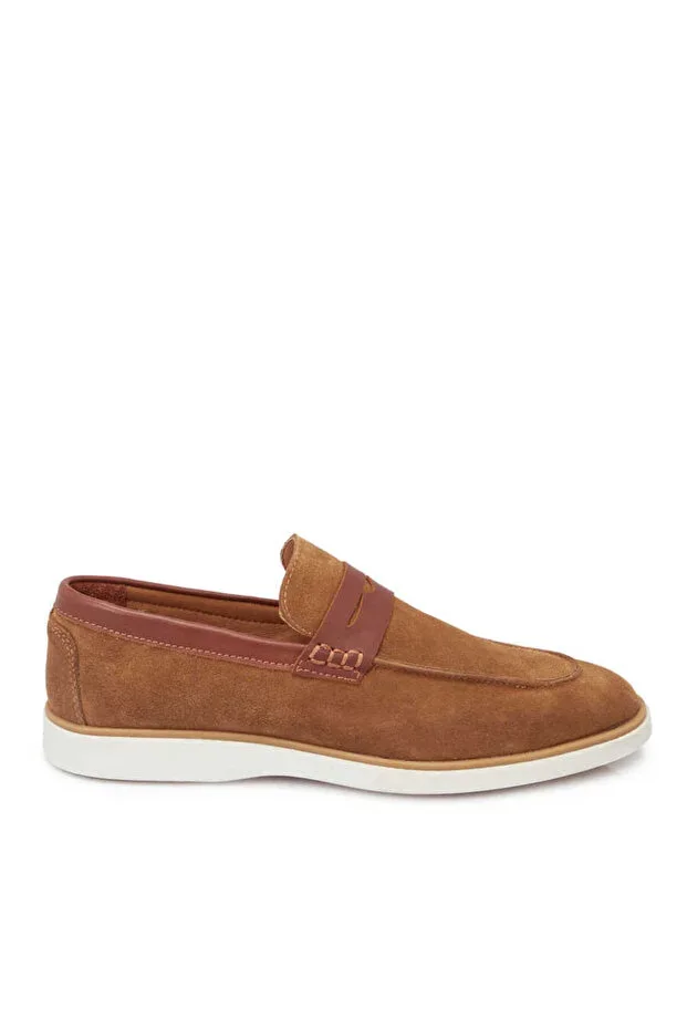 Taba Genuine Suede Leather Men's Loafer - E24I1AY56749-K59