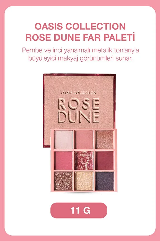 Farmasi Eyeshadow Palette Oasis Collection Rose Dune