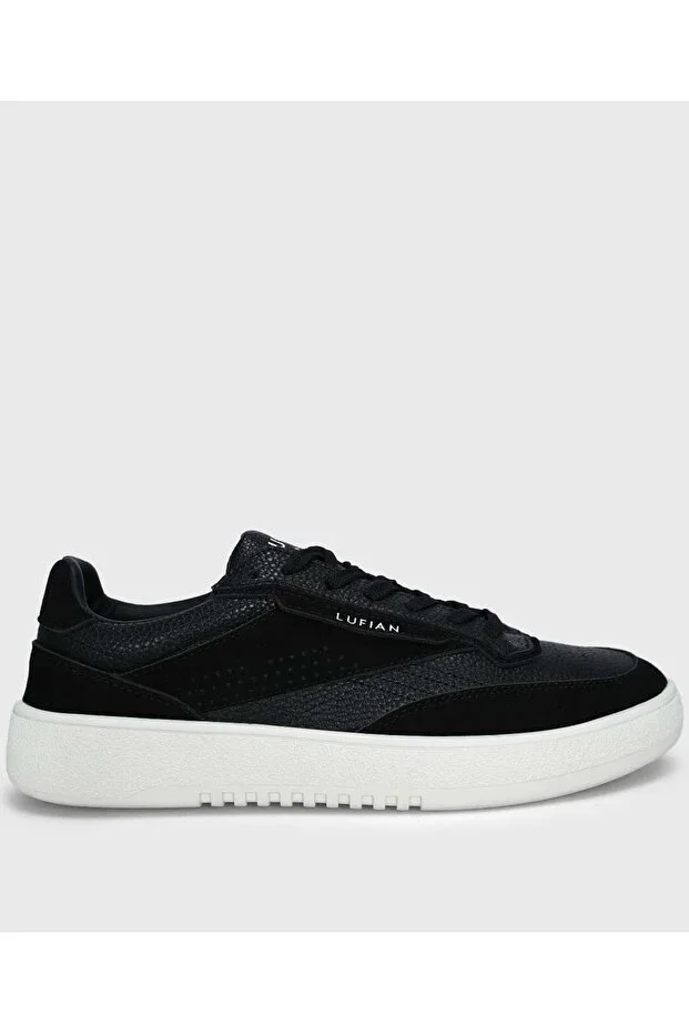 112230252 Isaac Sneaker Men's Leather Shoes BLACK