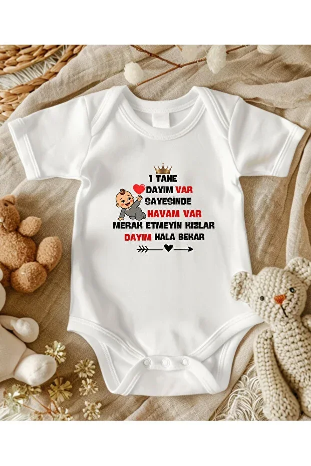 My Bachelor Uncle Printed Baby Bodysuit