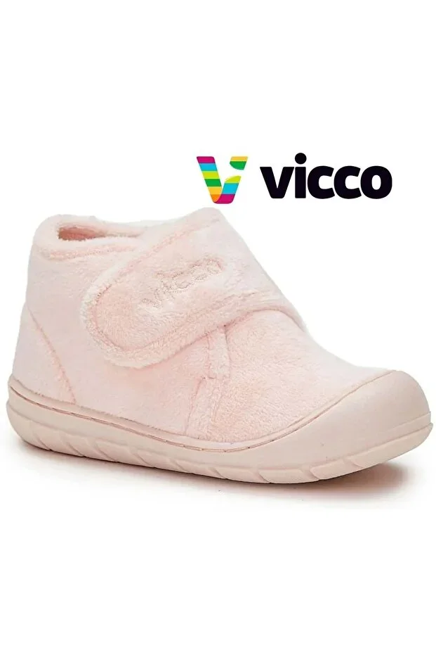 Vicco Color First Step Baby Orthopedic Children's Slipper Sports Shoe POWDER