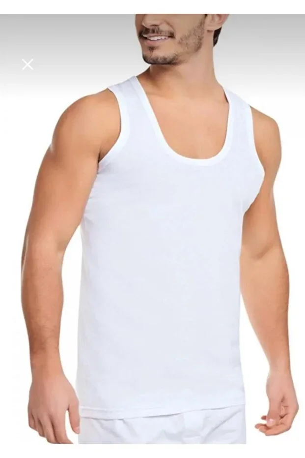 Men's Cotton Thick Strap Undershirt