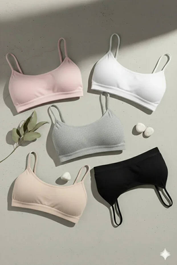 WOMEN'S PADDED SPORTS BRA 5-PACK ECONOMY SET