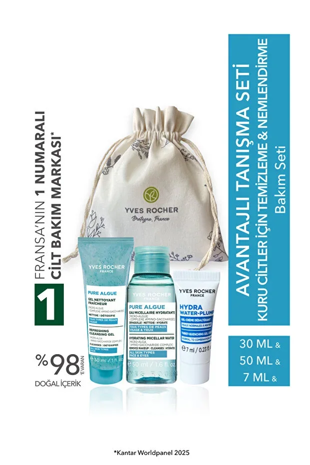 Cleansing & Moisturizing Set for Dry Skin Travel Size Introduction Set
