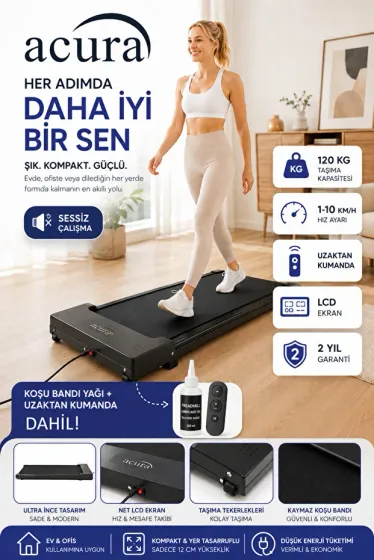 AC-490 Portatif Yürüme ve Koşu Bandı