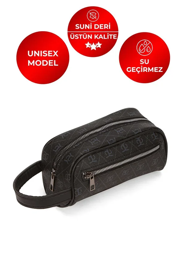 Unisex Water Resistant Mini Shaving & Cosmetic Portfolio & Clutch Handbag