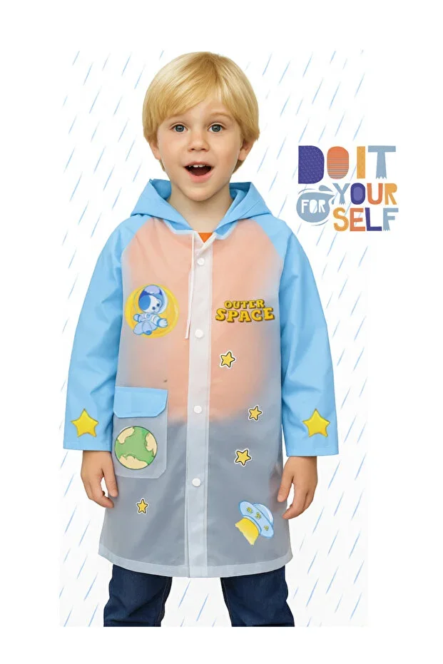 Design Your Own Boys' Raincoat Blue