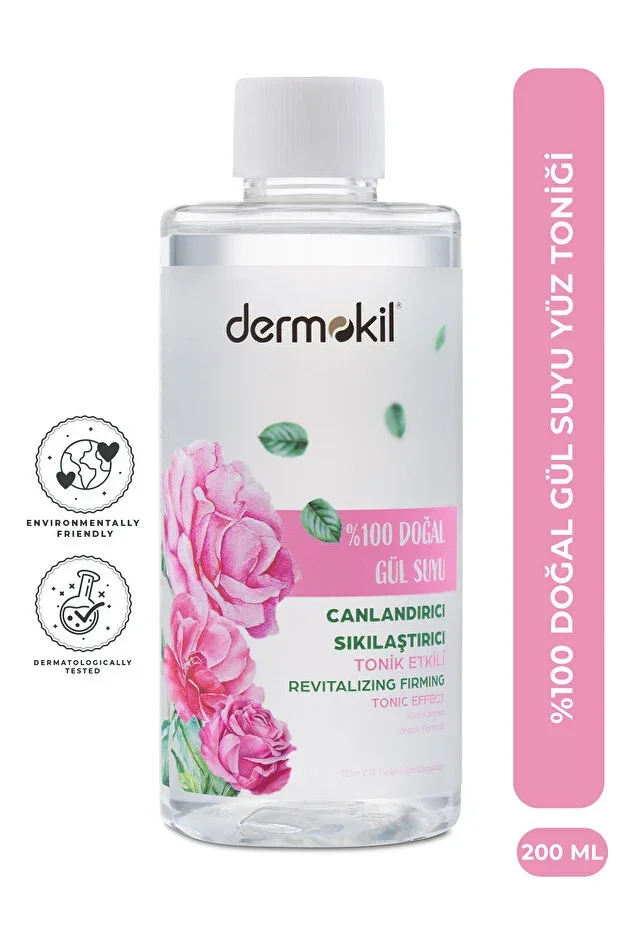 %100 Natural Rose Water Revitalizing and Firming Tonic 200 ml