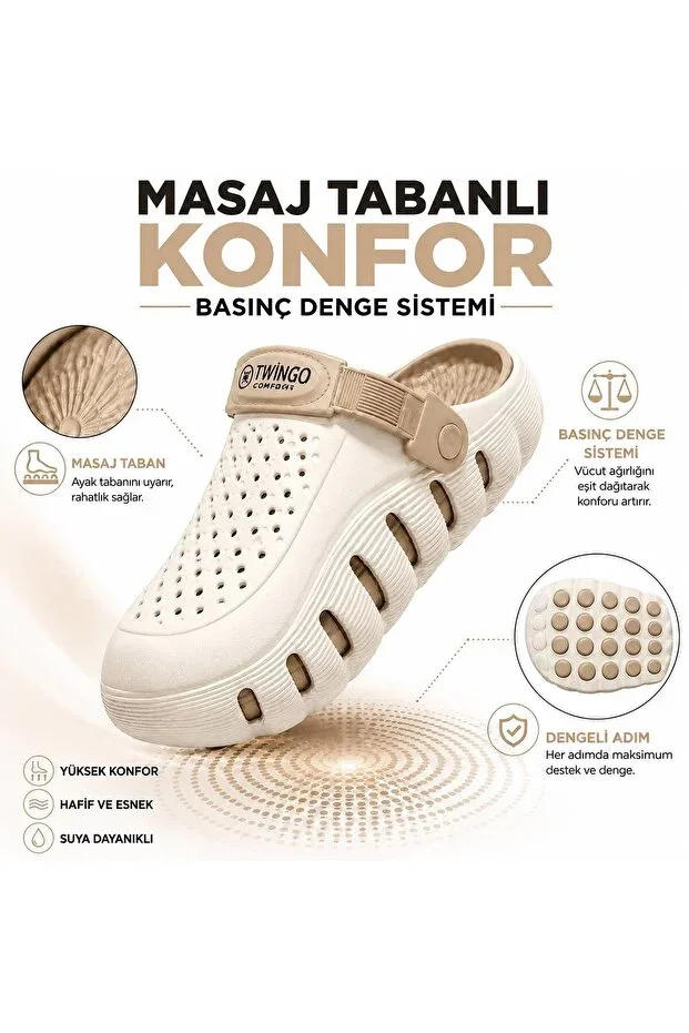 Comfort Unisex Massage Insole with Pressure Balance System, Orthopedic Daily, Beach and Hospital Slippers