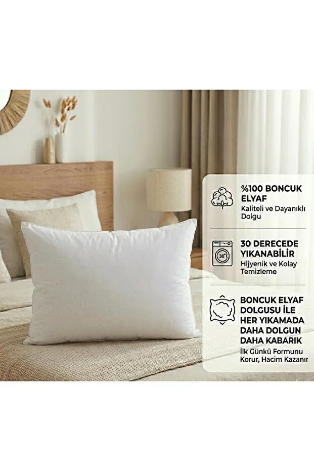 Home 1 Piece 30x50cm 300 gr 1st Quality %100 Bead Silicone Inner Pillow Cushion