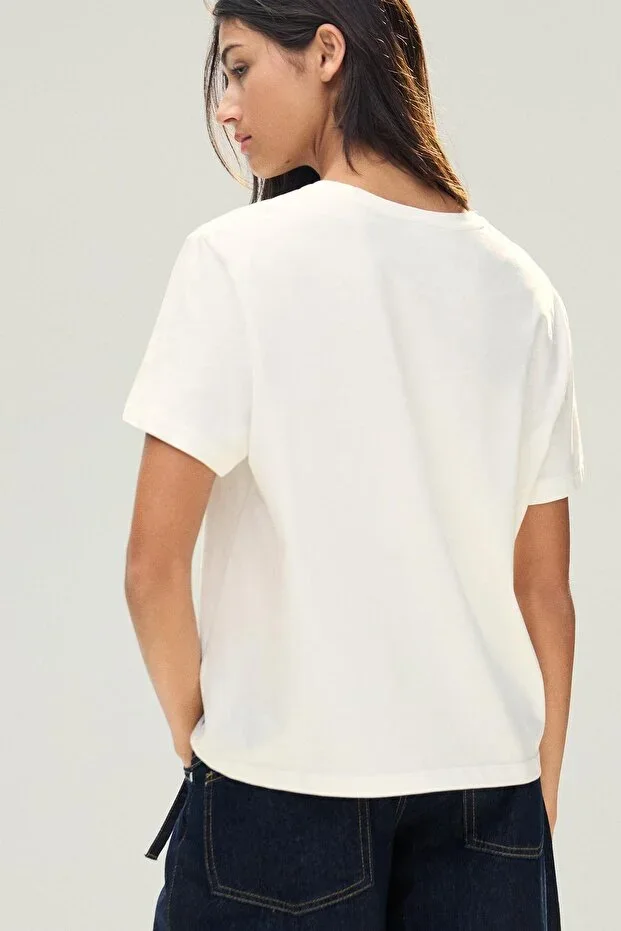 Bershka Short-sleeved basic t-shirt