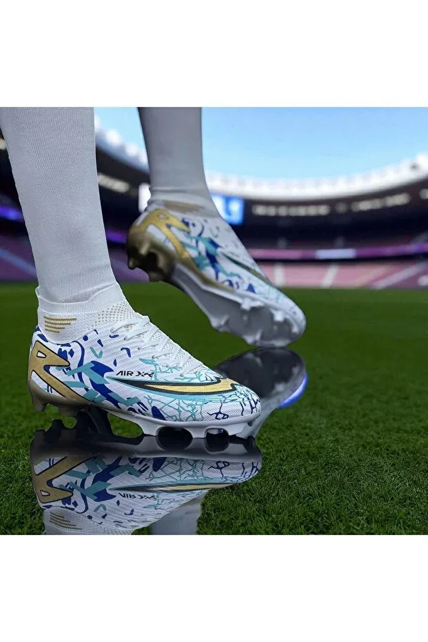 Boys' Sock-Top Cleat Football Boots