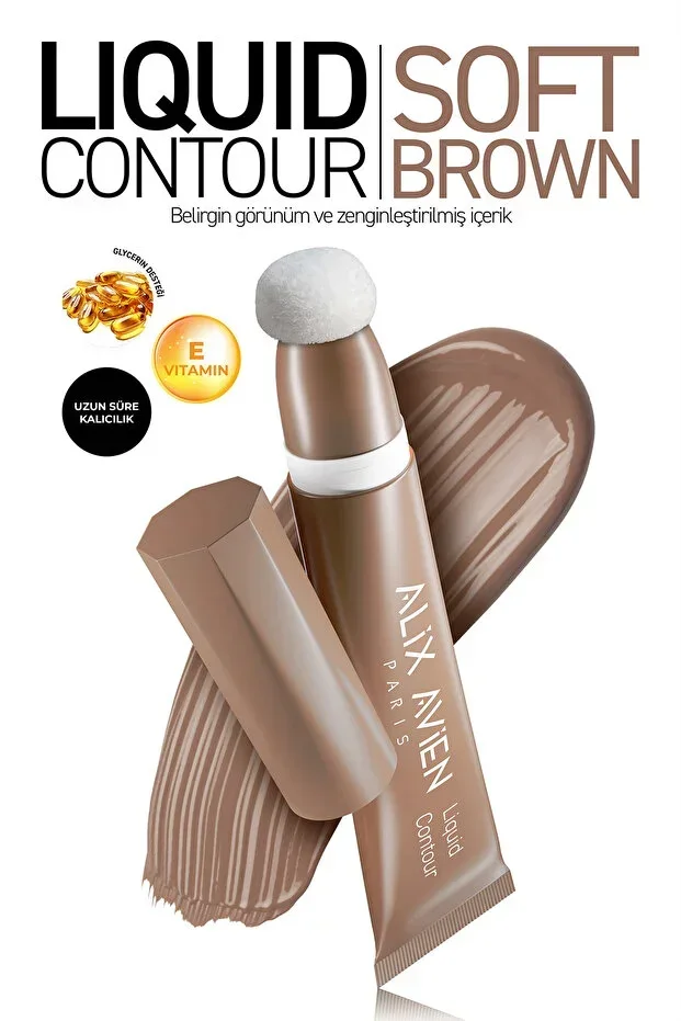 Anti-Aging Moisturizing Creamy Liquid Contour with Vitamin E - Liquid Contour 102 Soft Brown