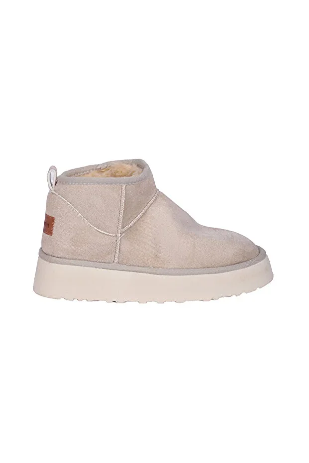 ® | Pc-52709-3861 Beige Women's Slipper Boots - Boot