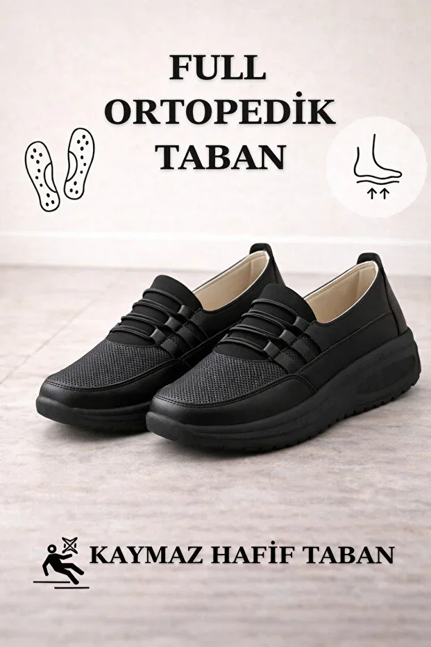 Women's Casual Shoes Orthopedic with Stretch - Non-Slip Lightweight Sole Comfortable Mother Comfort Model