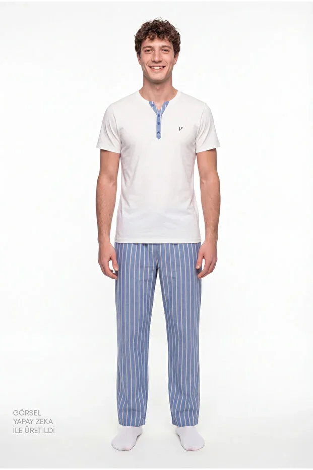 Men's Colored Soft Shore Pajama Set