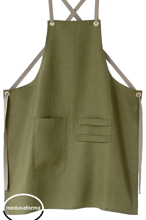 Cross Strap Kitchen Apron Master Chef Cafe Restaurant Chef Waiter Barman Cook Hairdresser Barista Apron