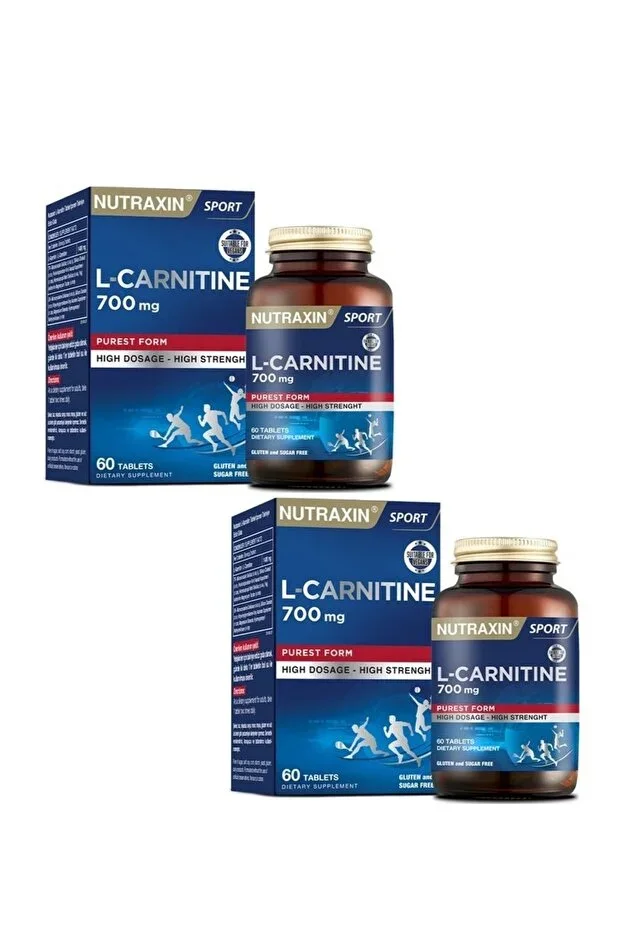 L-carnitine 700 Mg 60 Tablets X 2 Pieces