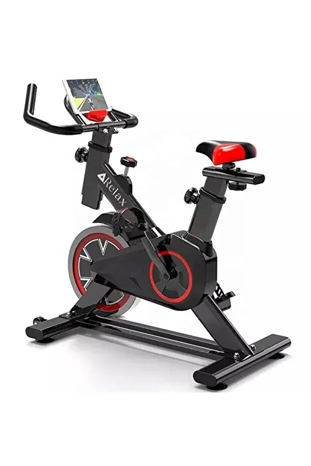 Spin Bike with 120 Kg Capacity, Adjustable Size, and LCD Display
