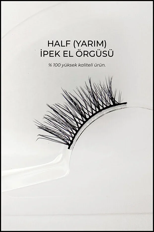 Half Eyelash - Natural and Light Eyelash - Corner Applied (Half Size) False Eyelash