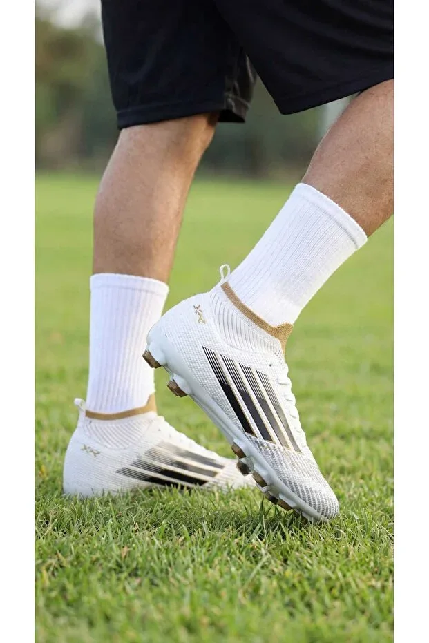 Men's Knit Sock Cleats Turf Football Sports Shoes
