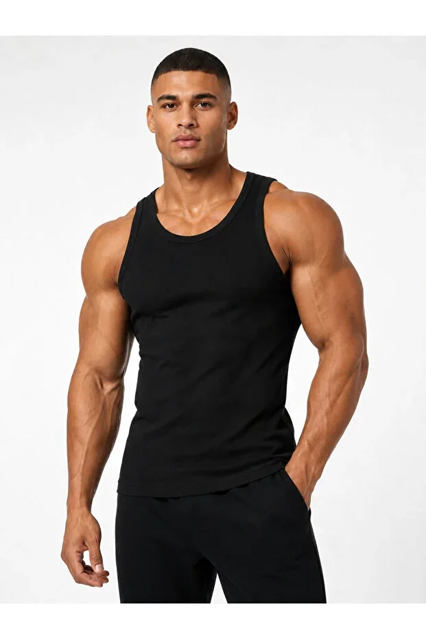 Ribbed Sports Vest Tank