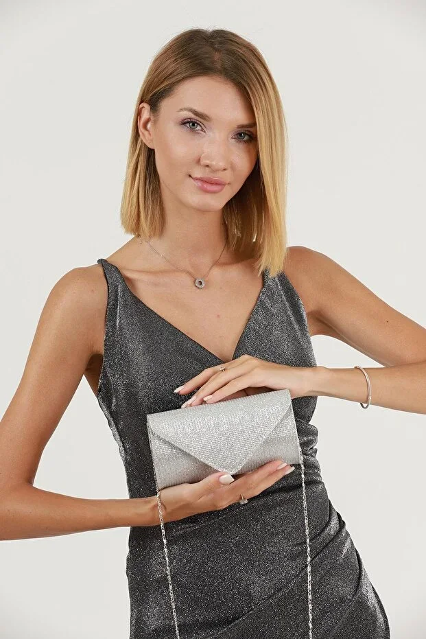 Silver Striped Sea Bream Evening Bag Portfolio Clutch Bag