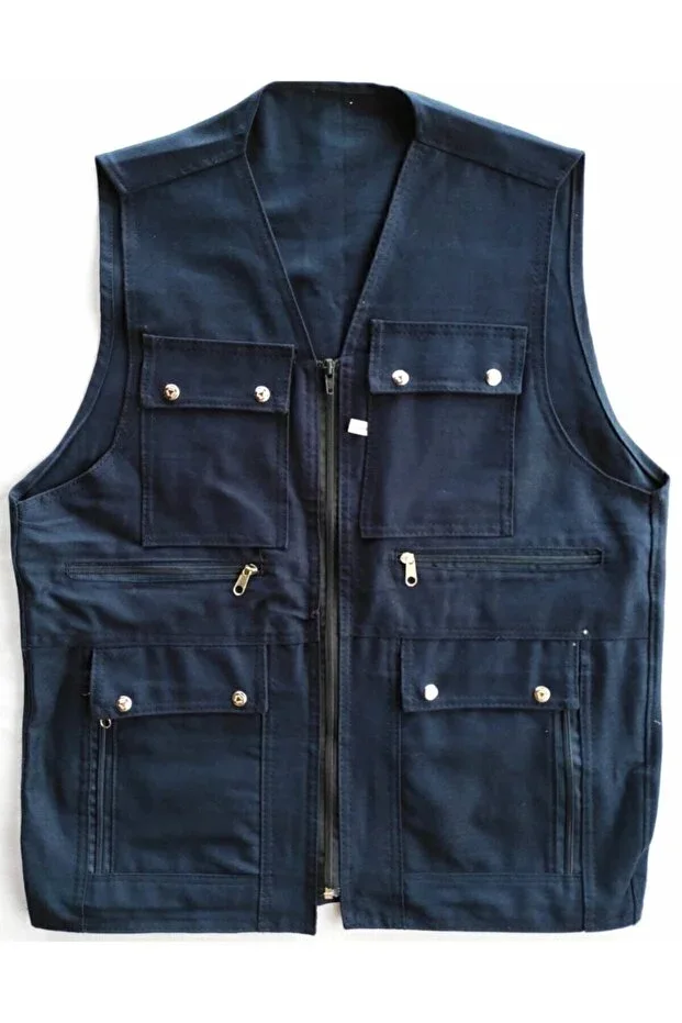 Vest Summer Acvı Multi-Pocket Navy Blue