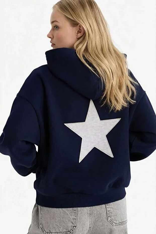 Oversize Hooded Thick Fabric Sweatshirt G7628AX25CW