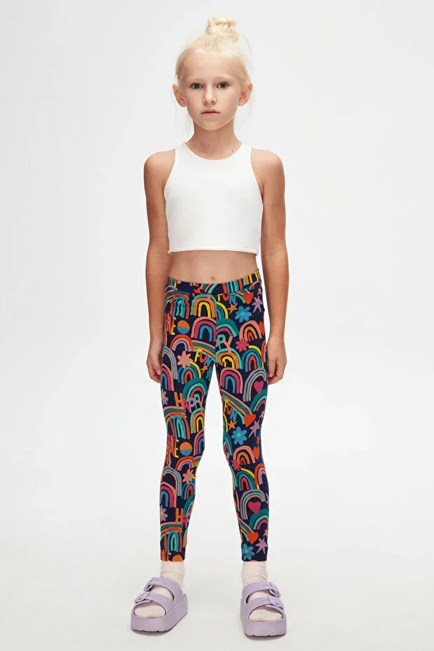 Brave & Happy Girls' Summer Patterned Tights