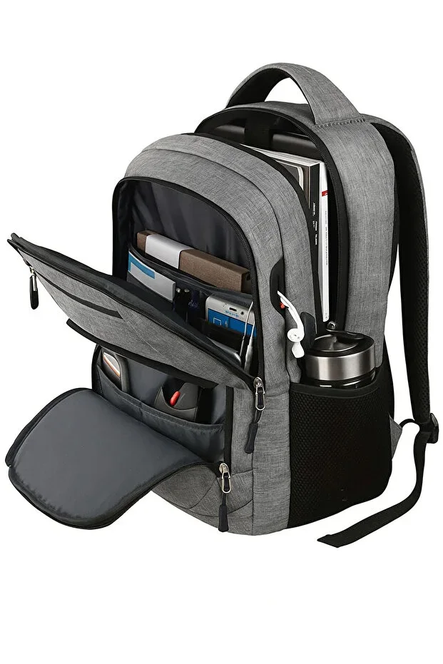 4 Compartment Backpack with USB Port for Business and Travel Use