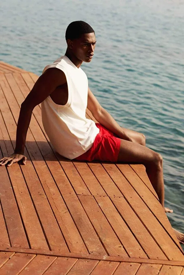 Mesh Lined Short Length Swim Shorts N0132AZ23HS