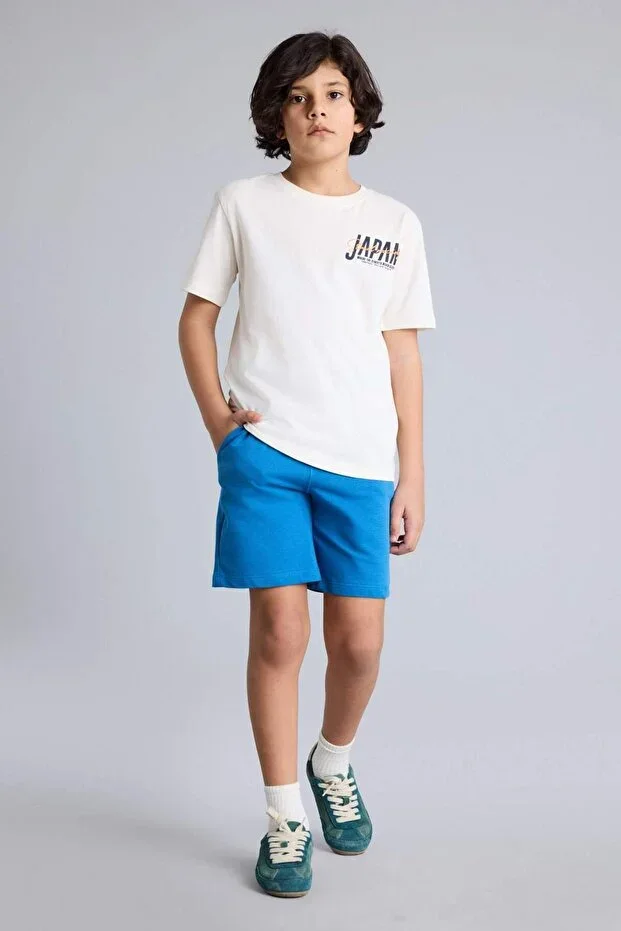 2'li Set Printed Shorts T-shirt Boys H0266A826SM