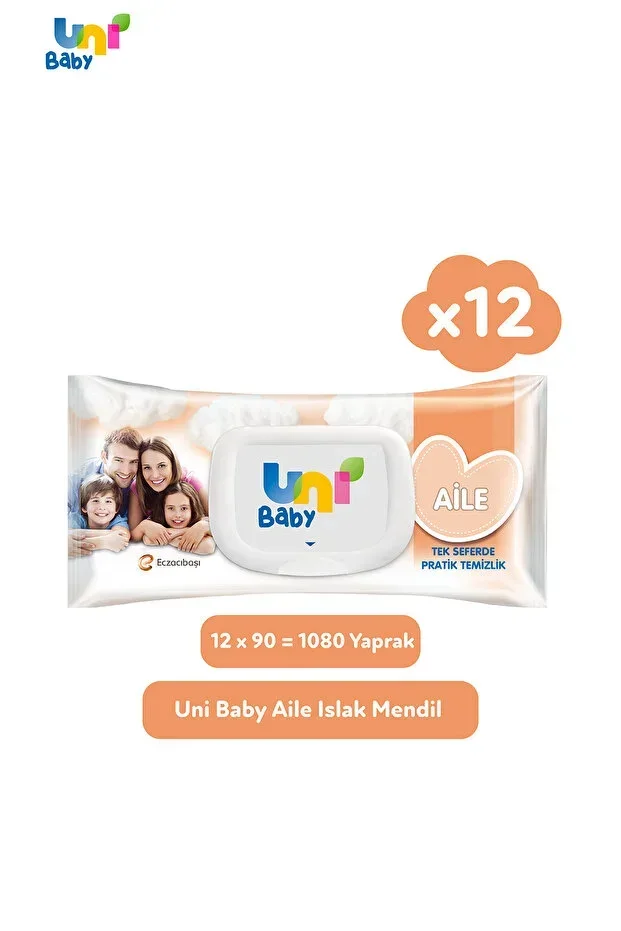 Family Wet Wipes 12x90 (1080 SHEETS)