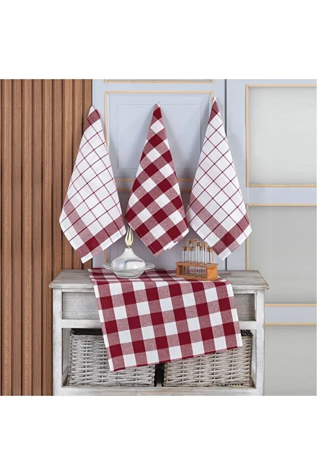 4-Piece Kitchen Towel Set & German Napkin & Drying Cloth 45x65